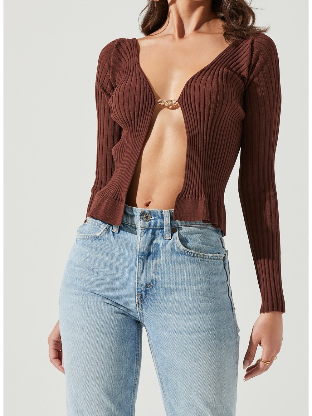 ASTR Angelique Rib Cardigan